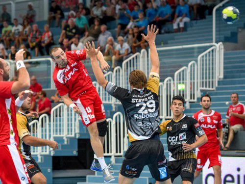 Marko Tanaskovic agierte überragend und erzielte sechs seiner sieben Tore vor der Pause. Foto: gepa