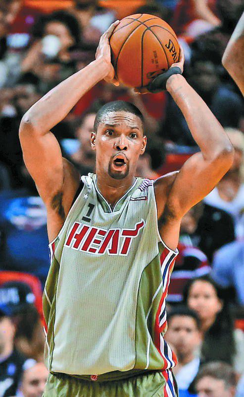 Nachwirkung eines Blutgerinnsels: Chris Bosh. Foto: gepa