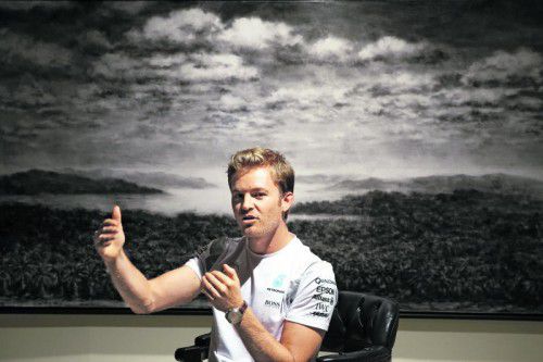 Nico Rosberg beeindruckte nach der Formel-1-Sommerpause mit drei Siegen in Serie. Foto: ap