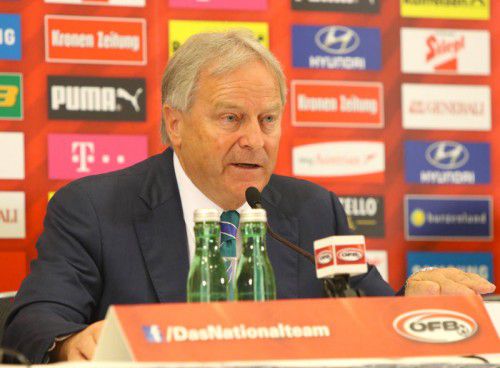 ÖFB-Präsident Leo Windtner fordert von der UEFA in Zukunft mehr Unterstützung für kleinere Länder. Foto: gepa