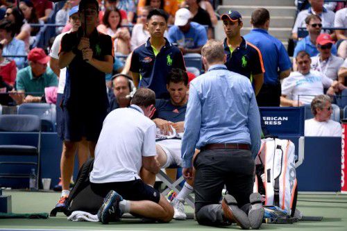 Österreichs Tennis-Ass musste das Achtelfinale der US-Open verletzungsbedingt aufgeben. Foto: ap