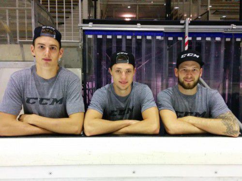 Oliver Achermann, Stefan Häußle und Kevin Macierzynski zeigten in der Vorbereitung eine gute Leistung. Foto: privat