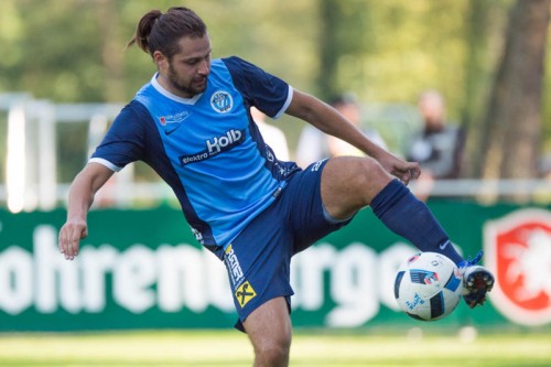 Hards Patrick Scherrer zeigt sich im Frühjahr in toller Form und ist vor allem auch torgefährlich. Foto: VN-Stiplovsek