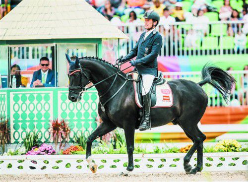 Pepo Puch ritt bei den Paralympics in Rio de Janeiro auf seinem Wallach Fontainenoir zu Gold und Silber. Fotos: gepa