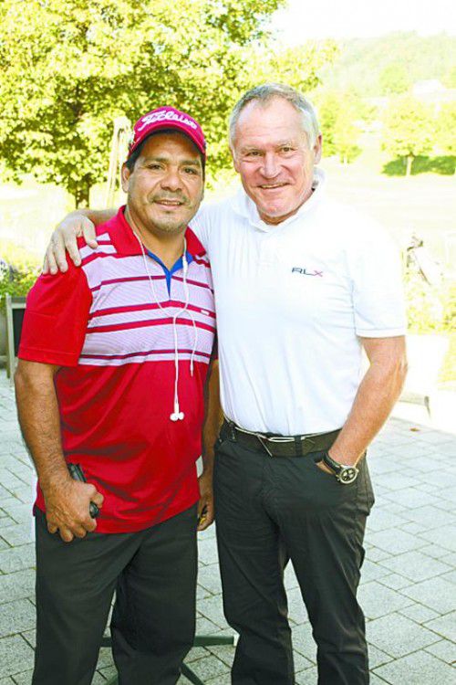 Roberto Matus (l.) und Alt-Tourismusdirektor Klaus Allgäuer.