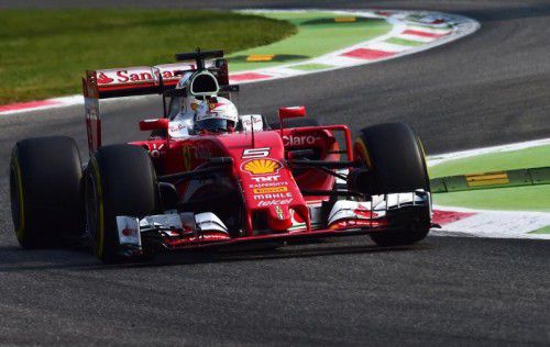 Sebastian Vettel will die Durststrecke von Ferrari in Monza beenden. Foto: afp