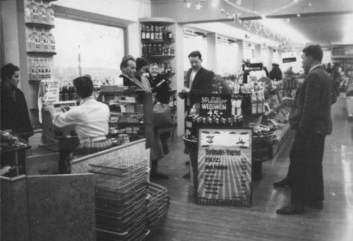 So sah er aus: der erste Selbstbedienungsladen in Vorarlberg, den Ulrich Sutterlüty 1958 eröffnet hat. Foto: Sutterlüty