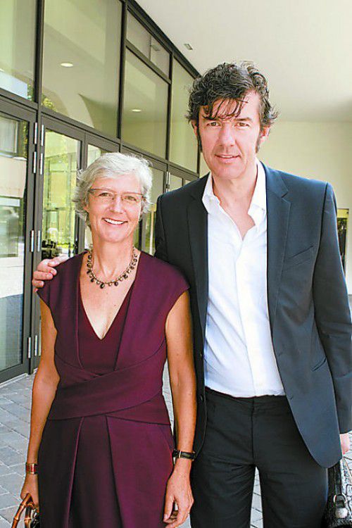 Stefan Sagmeister mit Schwester Andrea Rüdisser-Sagmeister.