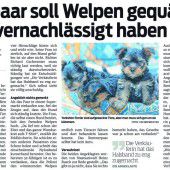 800 Euro Strafe für Feldkircher Rentnerpaar wegen Tierquälerei