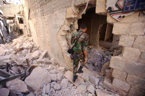Weitgehend hält die Feuerpause in Aleppo an. Foto: AFP