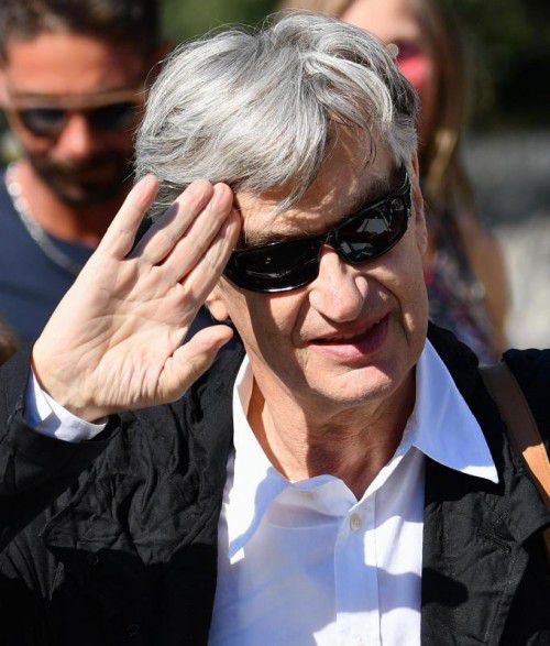 Wim Wenders beim Filmfest in Venedig.  Foto: AP