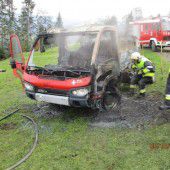 Motor plötzlich in Flammen