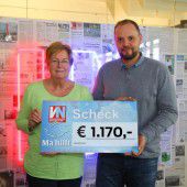 Hilfe auf Rädern: 1170 Euro für VN-Sozialaktion „Ma hilft“