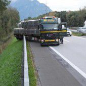 Auflieger scherte aus