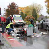 Fußgängerin bei Unfall mit Motorrad verletzt