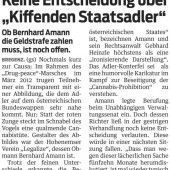 Bernhard Amann klagt die Republik auf Schadenersatz