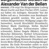 Bürgermeister werben für Van der Bellen