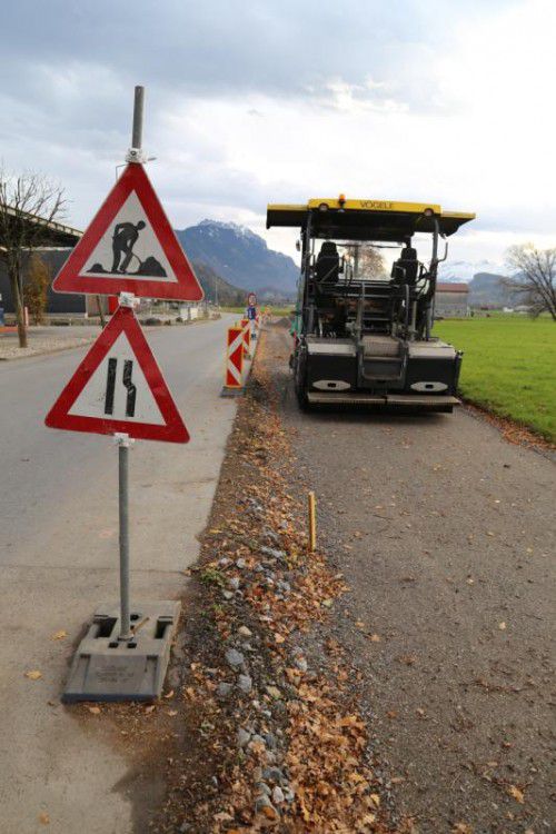 Auf Feldkircher Gemeindegebiet wird noch gearbeitet. Foto:etu