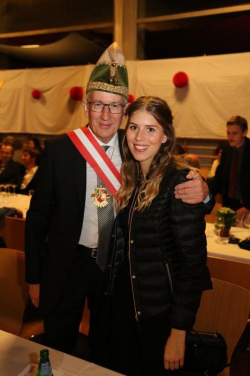 Bürgermeister Wilfried Berchtold mit Tocher Katharina.