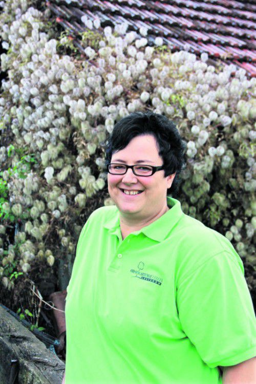 Cornelia Maier freut sich auf ihre neue Aufgabe als neue Obfrau des Obst- und Gartenbauvereins Lustenau. Foto: VN/Maier-Ortner