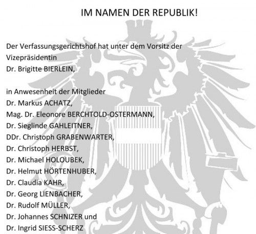 Das Erkenntnis des VfGH zum Dornbirner Bettelverbot.