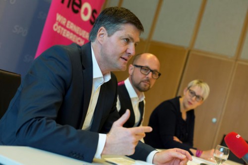 Das Oppositionstrio (v. l.): Allgäuer, Ritsch, Scheffknecht. VN/Paulitsch