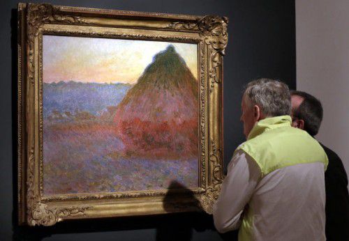 Ein Werk von Monet wurde für umgerechnet 75,7 Millionen Euro verkauft. Foto: AP