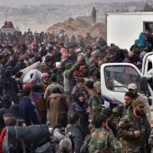 Massenflucht aus Ost-Aleppo