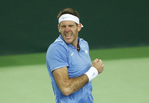 Juan Martin Del Potro ebnete den Weg zum Sieg für Argentinien. ap