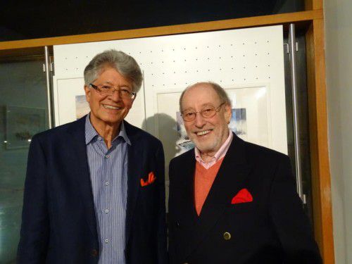 Maler Rupert Pöttinger und Autor Günther J. Wolf. Foto: jw