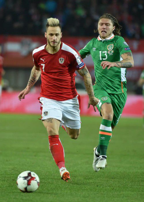 Marko Arnautovic bestritt 2016 alle zwölf Länderspiele. Foto: gepa