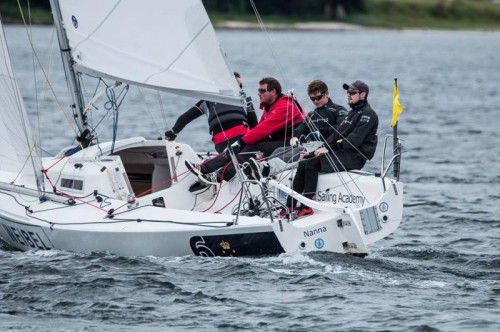 Match-Race-Staatsmeister Max Trippolt (r.) blickt mit seiner Mannschaft auf eine erfolgreiche Saison zurück. Foto: Trippolt