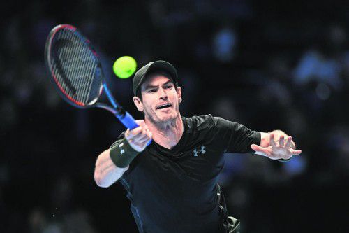 Mit einem Break zum 4:3 im ersten Satz übernahm Andy Murray im Spiel gegen Stan Wawrinka das Kommando. Foto: reuters