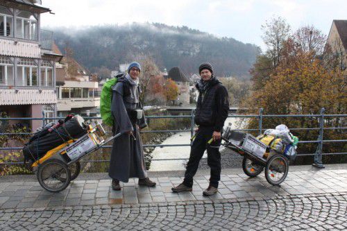 Nach einer Nacht im Pfarrhaus in Gisingen führte die Reise von Heiko Gärtner und Tobias Krüger Richtung Liechtenstein. Ein weiteres Land in Europa, das die beiden durchwanderten.  Doh
