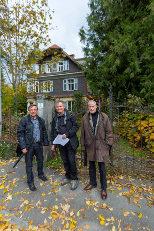 Wolfgang Purrucker, Robert Dünser und Felix Dünser (v. r.).