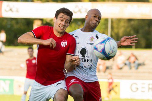 Ygor Carvalho Vieira (rechts) kehrt heute in die Startelf des FC Dornbirn zurück. Fotos: VN-Stiplovsek/2