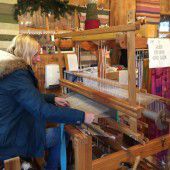 Weben für den guten Zweck am Christkindlmarkt
