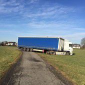 Lkw auf Abwegen