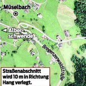 Brücke in Alberschwende wird zur Rutschpartie
