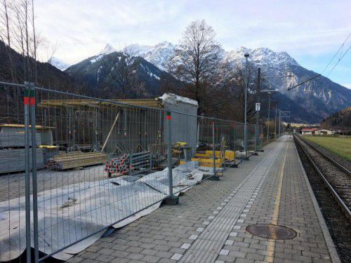 Am Halt Kaltenbrunnen wird der Bahnsteig verlängert. Foto: ral