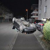 Mit dem Auto überschlagen