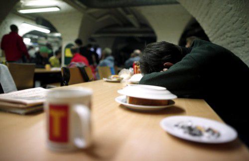 Caritas-Einrichtung „Gruft“ in Wien: Prekäre Wohnverhältnisse und Obdachlosigkeit nehmen laut einer Studie zu.  APA
