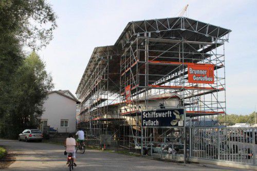 Das MS „Oesterreich“ wird derzeit in der Fußacher Werft restauriert.