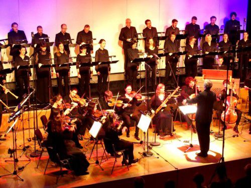 Das Vorarlberger Ensemble Concerto Stella Matutina mit dem Graubündner Kammerchor Vocal Origen. Foto: JU