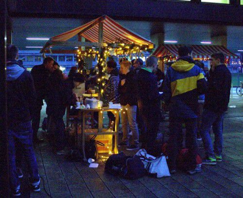 Der Innenhof der HAK HAS Feldkirch wird am Donnerstag wieder zum Weihnachtsmarkt. Foto: Schule