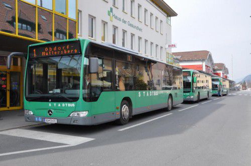 Die Bludenzer Stadtbusse verkehren seit dem Wochenende noch öfter.  Foto: Stadt Bludenz