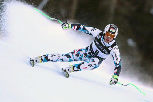 Die lange Leidenszeit ist vorbei, Hannes Reichelt fuhr beim Super-G in Santa Caterina hinter Kjetil Jansrud aufs Siegerstockerl. Foto: apa
