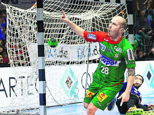 Ein gewohntes Bild: Robert Weber beim Torjubel. Foto: gepa