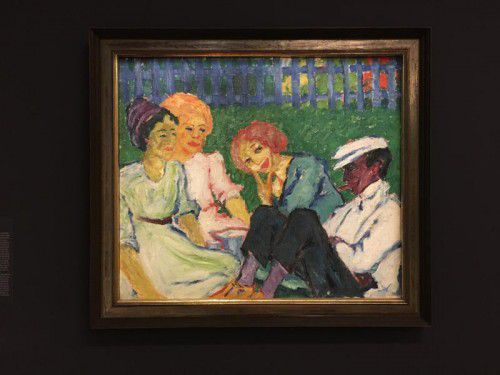 Emil Nolde: „Feriengäste“, 1911 aus dem Brücke-Museum.
               Foto: Nolde-Stiftung, VN/Dietrich