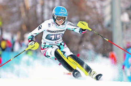 Fährt im ÖSV-Team den schnellsten Damenschwung: Bernadette Schild kam in Sestriere auf Rang zehn. Foto: gepa